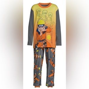 Naruto Boys Long Sleeve Top and Pajama Pant Set, 2-Piece
